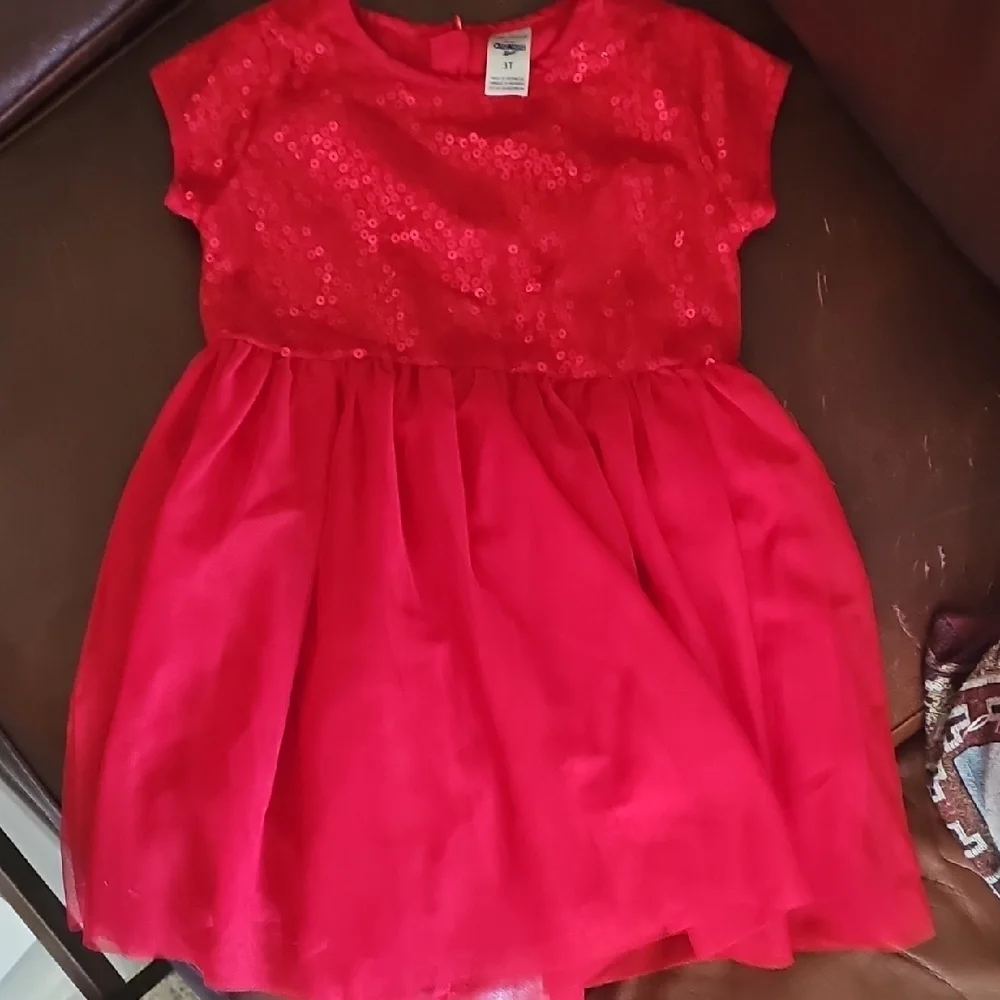 Nwot OshKosh B'gosh Sparkling Red Kids Dress